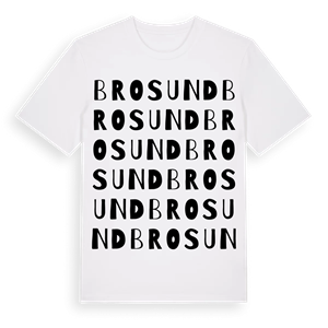 Brosund ordlek t-shirt – ekologisk bomull t-shirt från Pinshirt