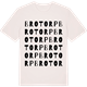 Vintage White t-shirt med Brotorp ordlek t-shirt