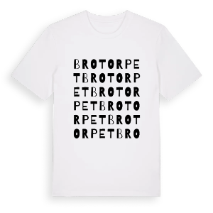 Brotorpet ordlek t-shirt – ekologisk bomull t-shirt från PinShirt