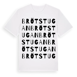 Brötstugan ordlek t-shirt – ekologisk bomull t-shirt från Pinshirt