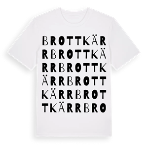 Brottkärr ordlek t-shirt – ekologisk bomull t-shirt från Pinshirt