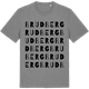 Mid Heather Gray t-shirt med Brudberg ordlek t-shirt