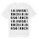 White t-shirt med Brunnsgården ordlek t-shirt