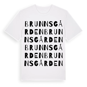 Brunnsgården ordlek t-shirt – ekologisk bomull t-shirt från Pinshirt