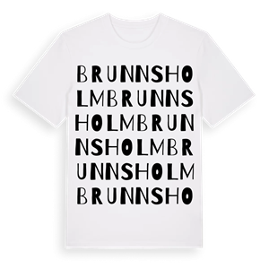 Brunnsholm ordlek t-shirt – ekologisk bomull t-shirt från PinShirt