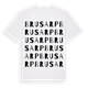White t-shirt med Brusarp ordlek t-shirt