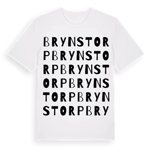 Brynstorp ordlek t-shirt – ekologisk bomull t-shirt från Pinshirt