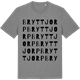 Mid Heather Gray t-shirt med Bryttjorp ordlek t-shirt