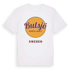Bulsjö cirkel t-shirt – ekologisk bomull t-shirt från Pinshirt