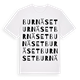White t-shirt med Burnäset ordlek t-shirt
