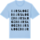 Blue Soul t-shirt med Burskogen ordlek t-shirt