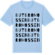 Blue Soul t-shirt med Butbromossen ordlek t-shirt