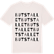 Vintage White t-shirt med Butstallet ordlek t-shirt