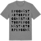 Mid Heather Gray t-shirt med Byggmästartorp ordlek t-shirt
