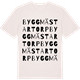 Vintage White t-shirt med Byggmästartorp ordlek t-shirt
