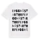 White t-shirt med Byggmästartorp ordlek t-shirt