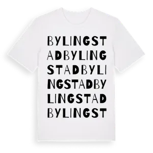 Bylingstad ordlek t-shirt – ekologisk bomull t-shirt från Pinshirt