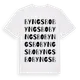 White t-shirt med Byngsbo ordlek t-shirt
