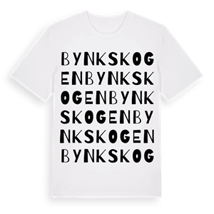 Bynkskogen ordlek t-shirt – ekologisk bomull t-shirt från Pinshirt