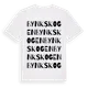 White t-shirt med Bynkskogen ordlek t-shirt