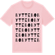 Pink Cotton t-shirt med Byttebo ordlek t-shirt