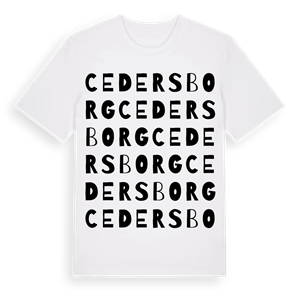 Cedersborg ordlek t-shirt – ekologisk bomull t-shirt från Pinshirt