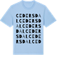 Blue Soul t-shirt med Cedersdal ordlek t-shirt