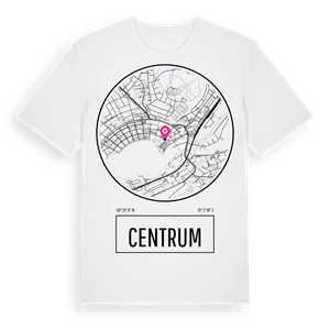 Centrum t-shirt – ekologisk bomull t-shirt från Pinshirt