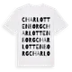 White t-shirt med Charlottenborg ordlek t-shirt