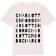 Vintage White t-shirt med Charlottenborg ordlek t-shirt