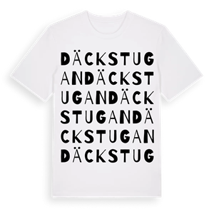 Däckstugan ordlek t-shirt – ekologisk bomull t-shirt från Pinshirt