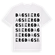 White t-shirt med Dagsberg ordlek t-shirt