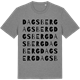Mid Heather Gray t-shirt med Dagsberg ordlek t-shirt