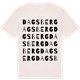 Vintage White t-shirt med Dagsberg ordlek t-shirt