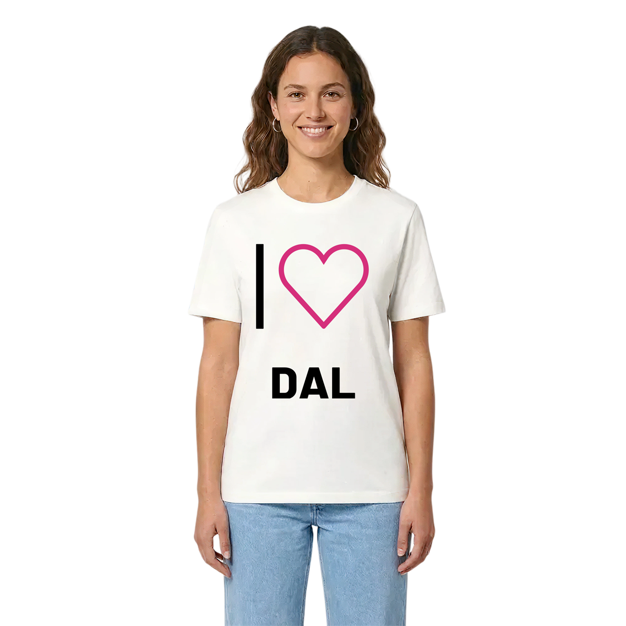 Jag älskar Dal t-shirt stort tryck i miljö