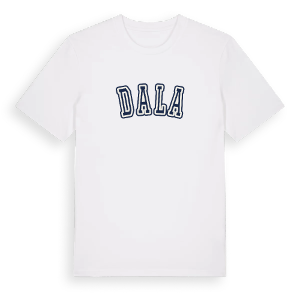 Dala college t-shirt – ekologisk bomull t-shirt från Pinshirt