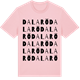 Pink Cotton t-shirt med Dalarö ordlek t-shirt