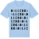 Blue Soul t-shirt med Dalberga ordlek t-shirt
