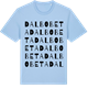Blue Soul t-shirt med Dalbobeta ordlek t-shirt