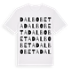 Dalbobeta ordlek t-shirt