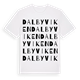 White t-shirt med Dalbyviken ordlek t-shirt