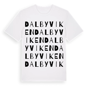 Dalbyviken ordlek t-shirt – ekologisk bomull t-shirt från Pinshirt