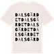 Vintage White t-shirt med Dalsgärdet ordlek t-shirt