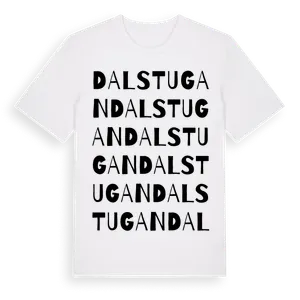 Dalstugan ordlek t-shirt – ekologisk bomull t-shirt från Pinshirt