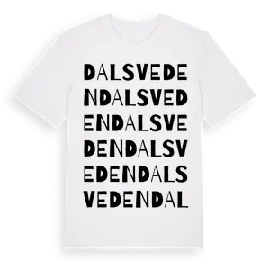 Dalsveden ordlek t-shirt – ekologisk bomull t-shirt från Pinshirt