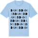 Blue Soul t-shirt med Damin ordlek t-shirt