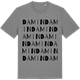 Mid Heather Gray t-shirt med Damin ordlek t-shirt