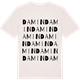 Vintage White t-shirt med Damin ordlek t-shirt