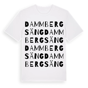 Dammbergsäng ordlek t-shirt – ekologisk bomull t-shirt från Pinshirt