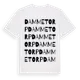 White t-shirt med Dammetorp ordlek t-shirt